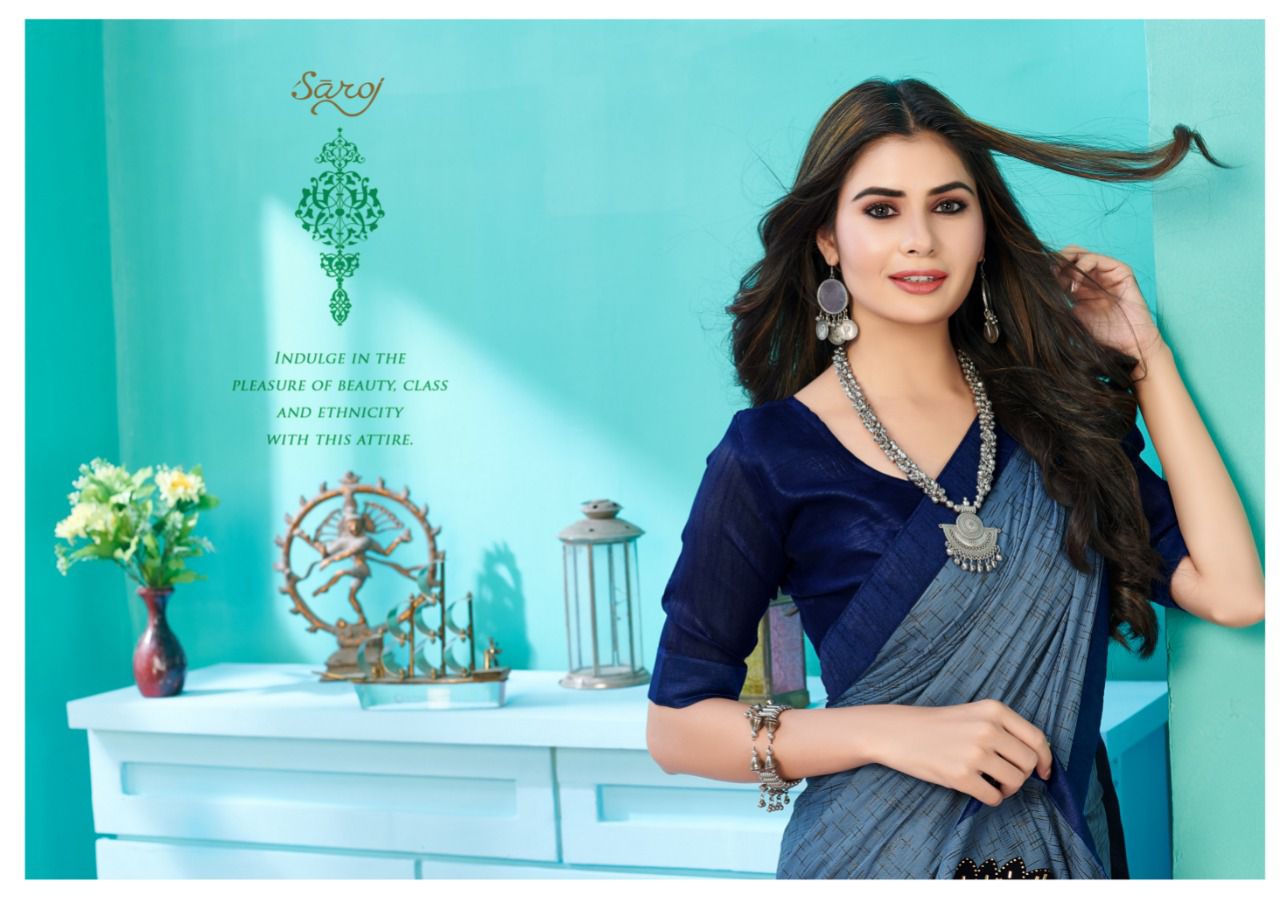 Saroj Kala Kriti Festive Wear Designer Lycra Latest Saree Collection